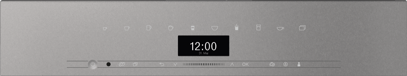 Miele CVA7440GG Cva 7440 Graphite Grey - Built-In Coffee Machine In A Perfectly Combinable Design With Patented Cupsensor For Perfect Coffee.