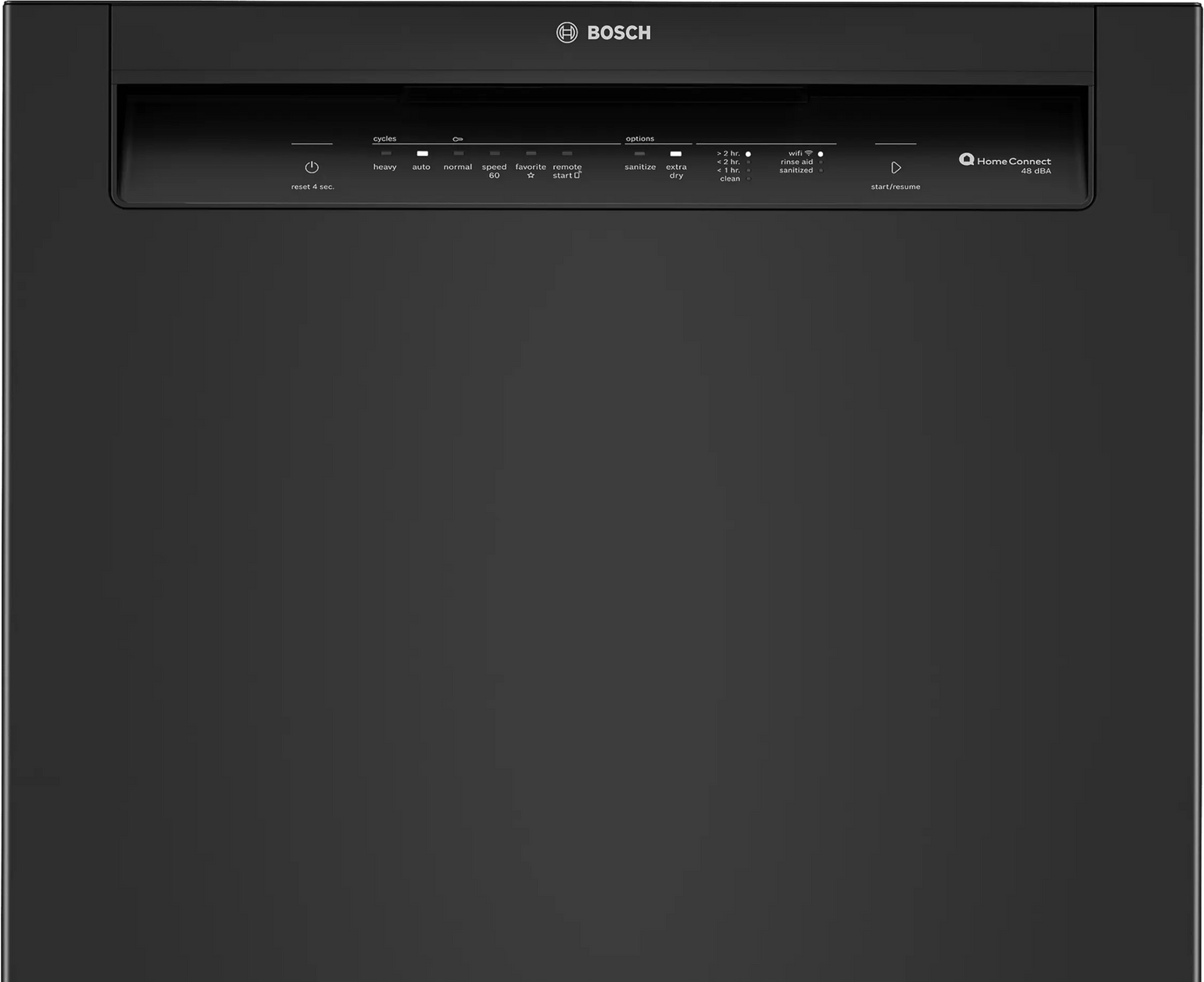 Bosch SHE43DM6N 300 Recessed Handle, 48 Dba, Standard 3Rd Rack, Puredry - Bl