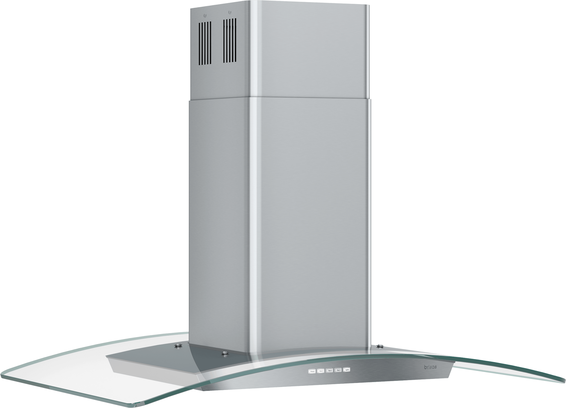 Zephyr BMLE36CG Brisas Curved Glass Island, 36" G, Act, Led