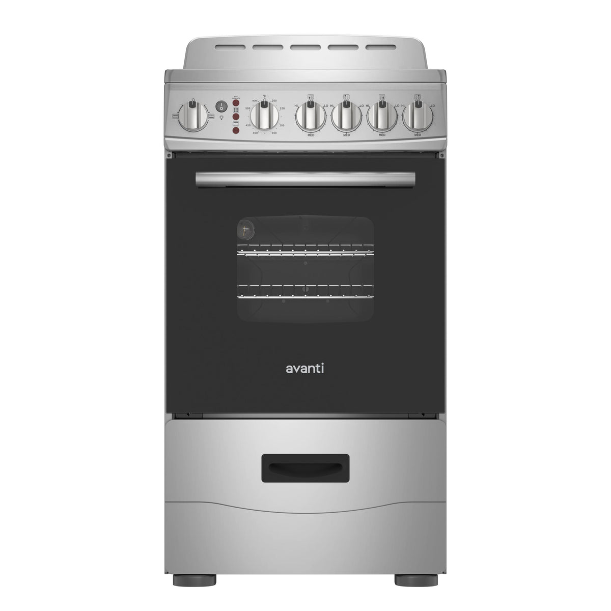 Avanti CERU200P3S Avanti 20-Inch Freestanding Electric Range With Ceramic Glass Cooktop, In Stainless Steel (Ceru200P3S)
