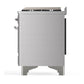 Ilve UM48FQNR3SSC Ilve Um48Fqnr3Ssc Majestic Iii 48 Inch Dual Fuel Range With 8 Burners And Griddle, Dual Function Burner Up To 25,000 Btu (Natural Gas, Solid Door, Stainless Steel, Chrome)