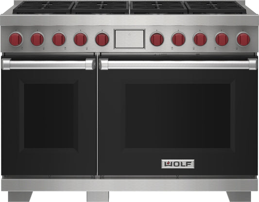 Wolf DF48850BKP 48" Dual Fuel Range - 8 Burners
