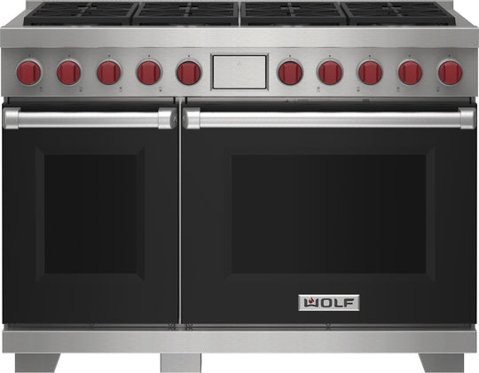 Wolf DF48850BKP 48" Dual Fuel Range - 8 Burners