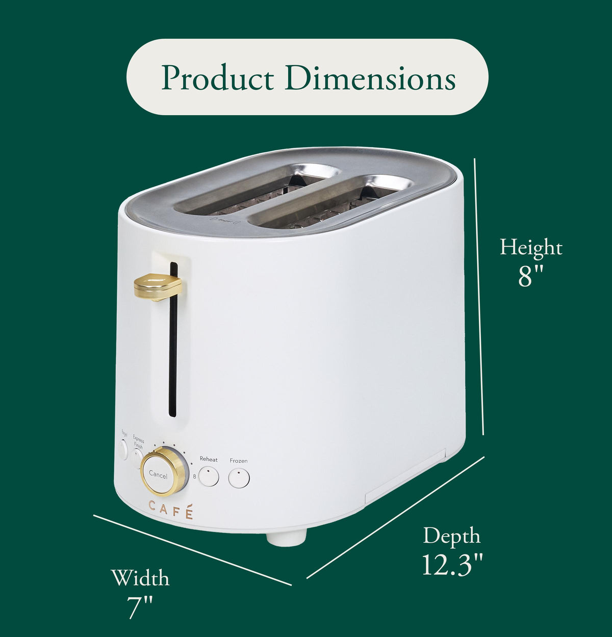 Cafe C9T2MA1ZW7 Café™ Express Finish Toaster