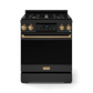 Thor Kitchen RSG30BLPBRZ 30 Inch Professional Lp Range With Tilt Panel Touch Control In Matte Black/Bronze Gordon Ramsay Series - Rsg30Blp-Brz