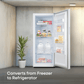Element Appliance EUF14CEEW Element 14.0 Cu. Ft. Upright Convertible Freezer/Refrigerator - White, Energy Star (Euf14Ceew)