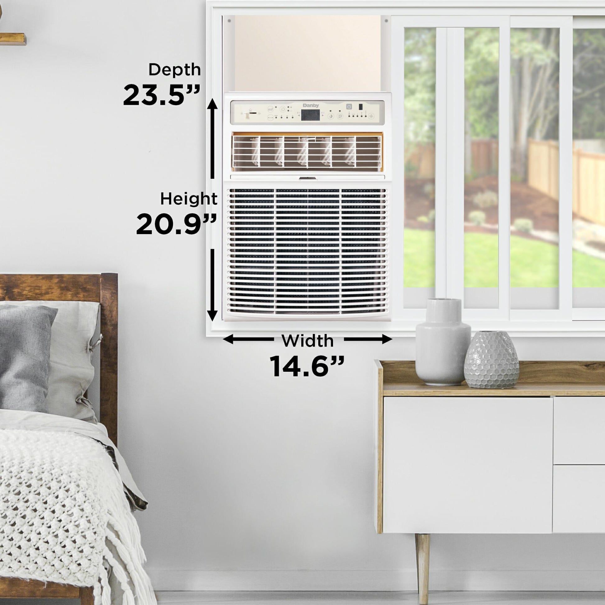 Danby DVAC080B1WDB Danby 8000 Btu Vertical Ac In White