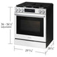 Samsung NSG80H60SW Bespoke Smart Slide-In Gas Range Pro Style Design Air Fry Max True Convection