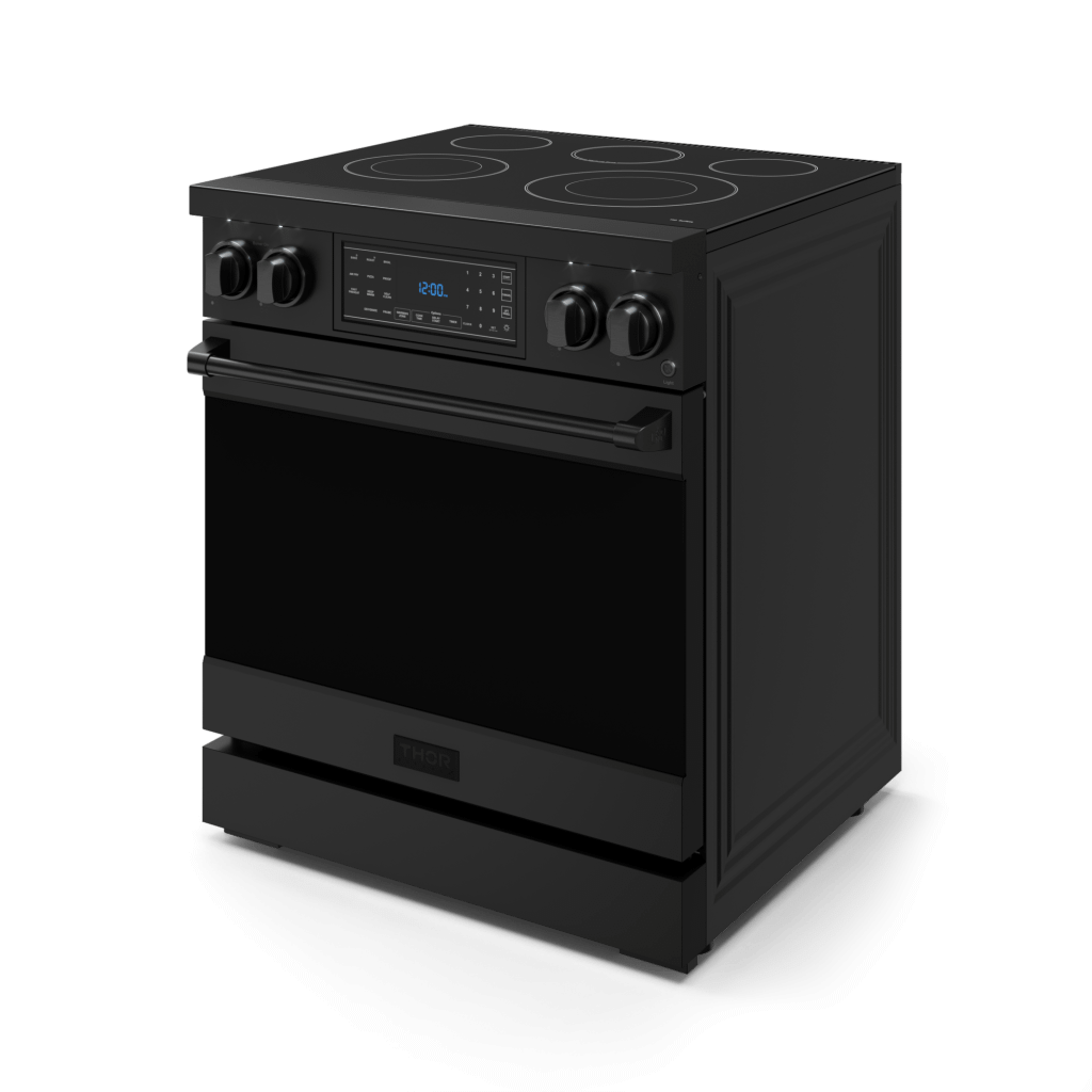 Thor Kitchen RSE30B 30 Inch Professional Electric Range With Tilt Panel Touch Control In Black Gordon Ramsay Series - Rse30B