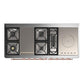 Ilve UM60FSQNR3MGP Ilve Um60Fsqnr3Mgp Majestic Iii 60 Inch Dual Fuel Range With 7 Burners, Griddle And French Top, Dual Function Burner With Up To 25,000 Btu (Natural Gas, Solid Door, Graphite Matte, Copper)