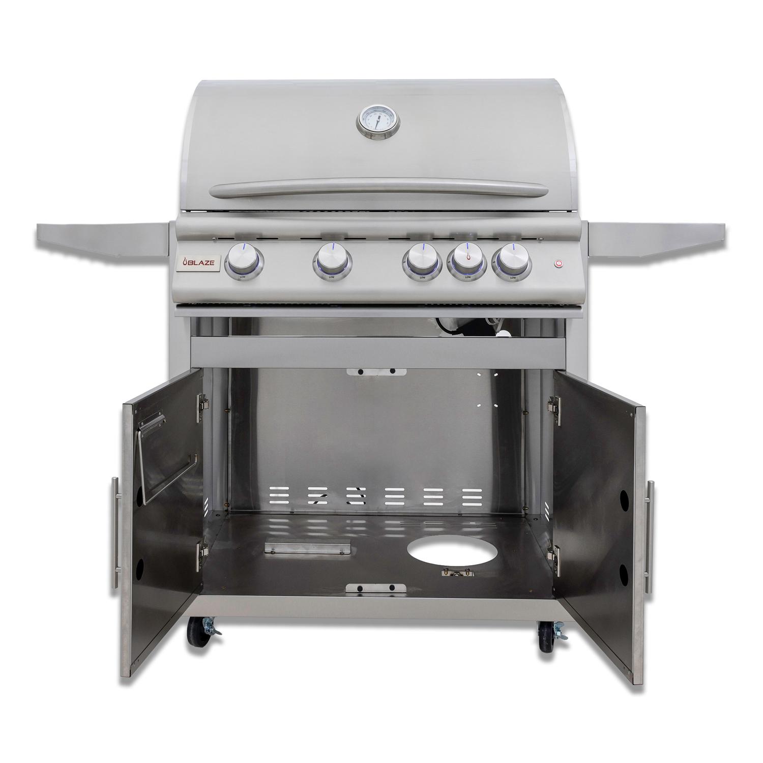 Blaze Grills BLZ4LTE3LP Blaze 32-Inch 4-Burner Premium Lte+ Gas Grill With Rear Burner And Built-In Lighting System, With Fuel Type - Propane