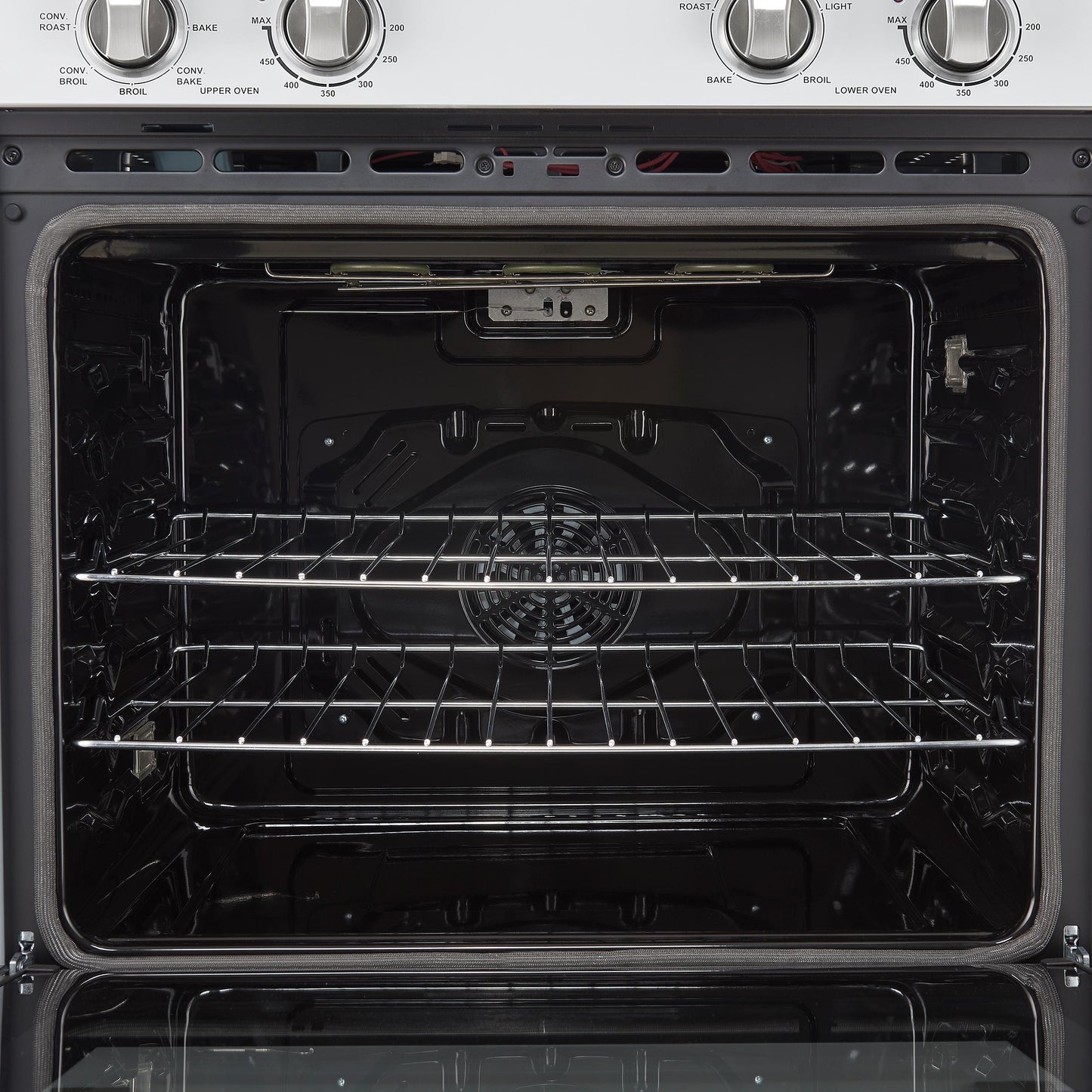 Forno FBOEL132430WHT Forno Vomero 30-Inch Double Wall Oven, White, 10 Cu.Ft Total Capacity, 7100W Convection, Mechanical Controls, Manuel Steam Clean