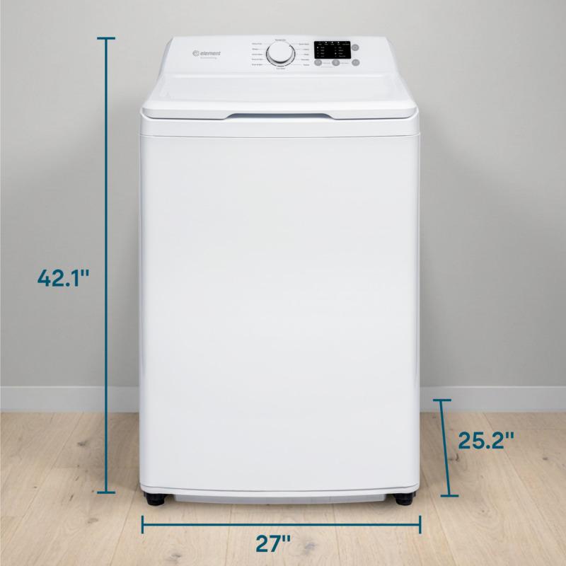 Element Appliance ENTW3925EW Element 3.9 Cu. Ft. Top Load Washer With Agitator - White (Entw3925Ew)