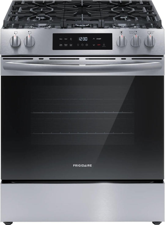 Frigidaire FCFG3082BS 30" Front Control Gas Range With Air Fry