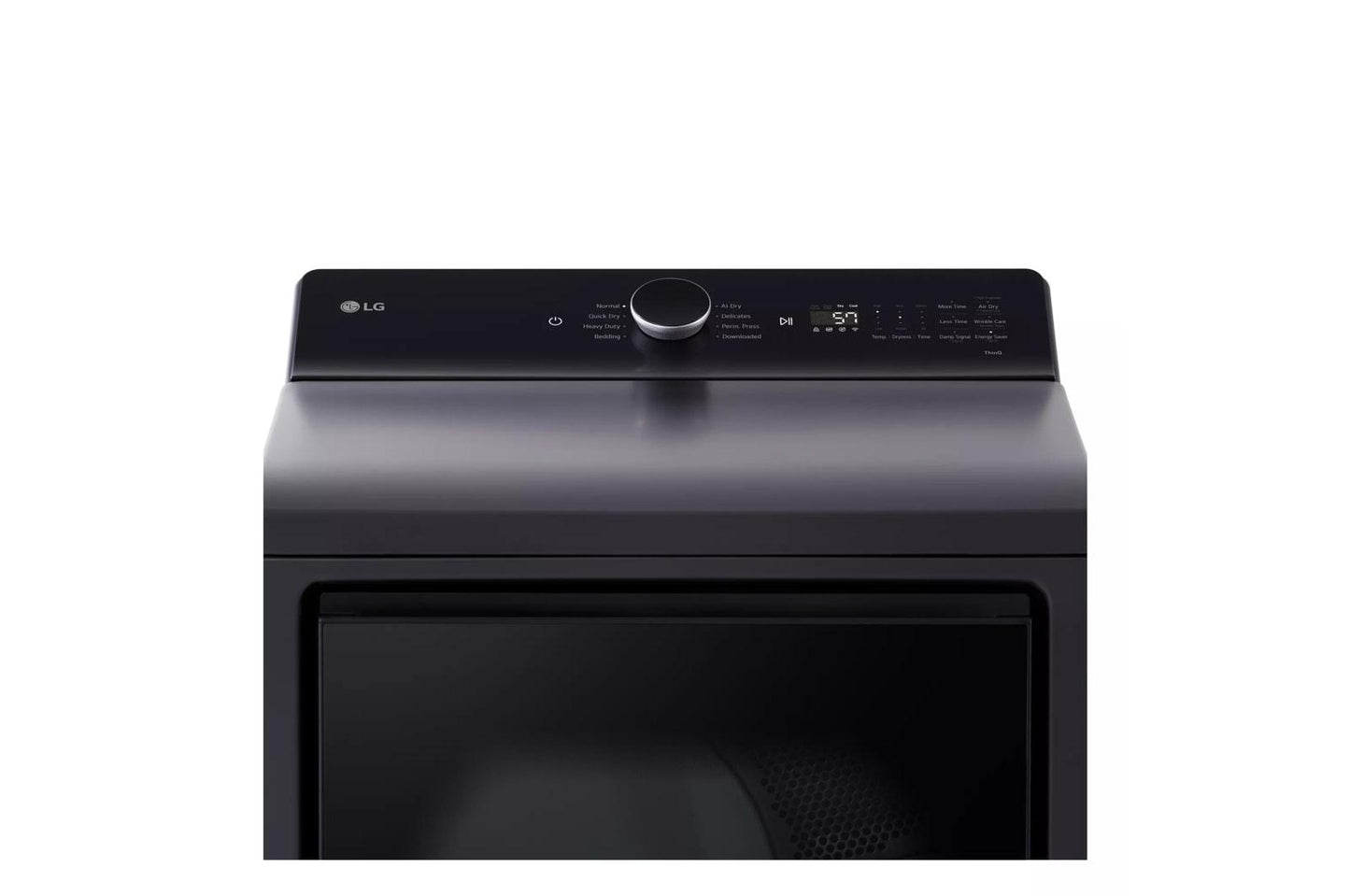 Lg DLE8400BE 7.3 Cu. Ft. Ultra Large Capacity Rear Control Electric Dryer With Lg Easyload&#8482; Door And Ai Sensing