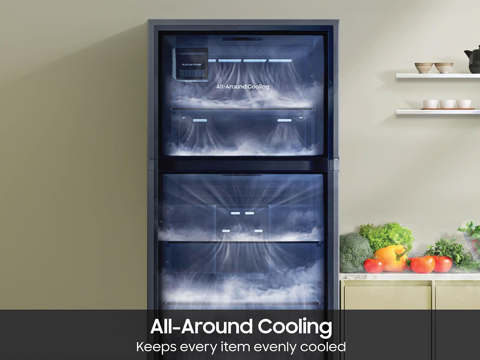 Samsung RT18DG6700SR Bespoke Ai Top Freezer All-Around Cooling Auto Ice Maker 18 Cu.Ft.