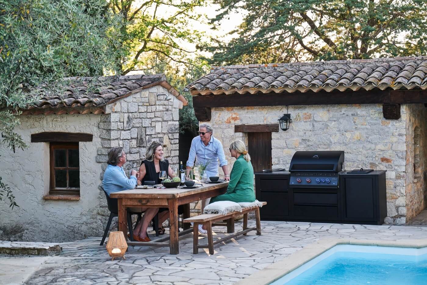 Napoleon Bbq ODK301BIG32RBNMK1 Oasis 301 Outdoor Kitchen, Built-In 700 Series 32 With Soft Close Doors , Natural Gas, Matte/Matt Black