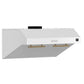 Forno FRHUC525530WHT Forno Bari Espresso 30-Inch Under Cabinet Range Hood, White, 600 Cfm, Led Lighting, Dishwasher-Safe Baffle Filters, 3-Speed Fan Control