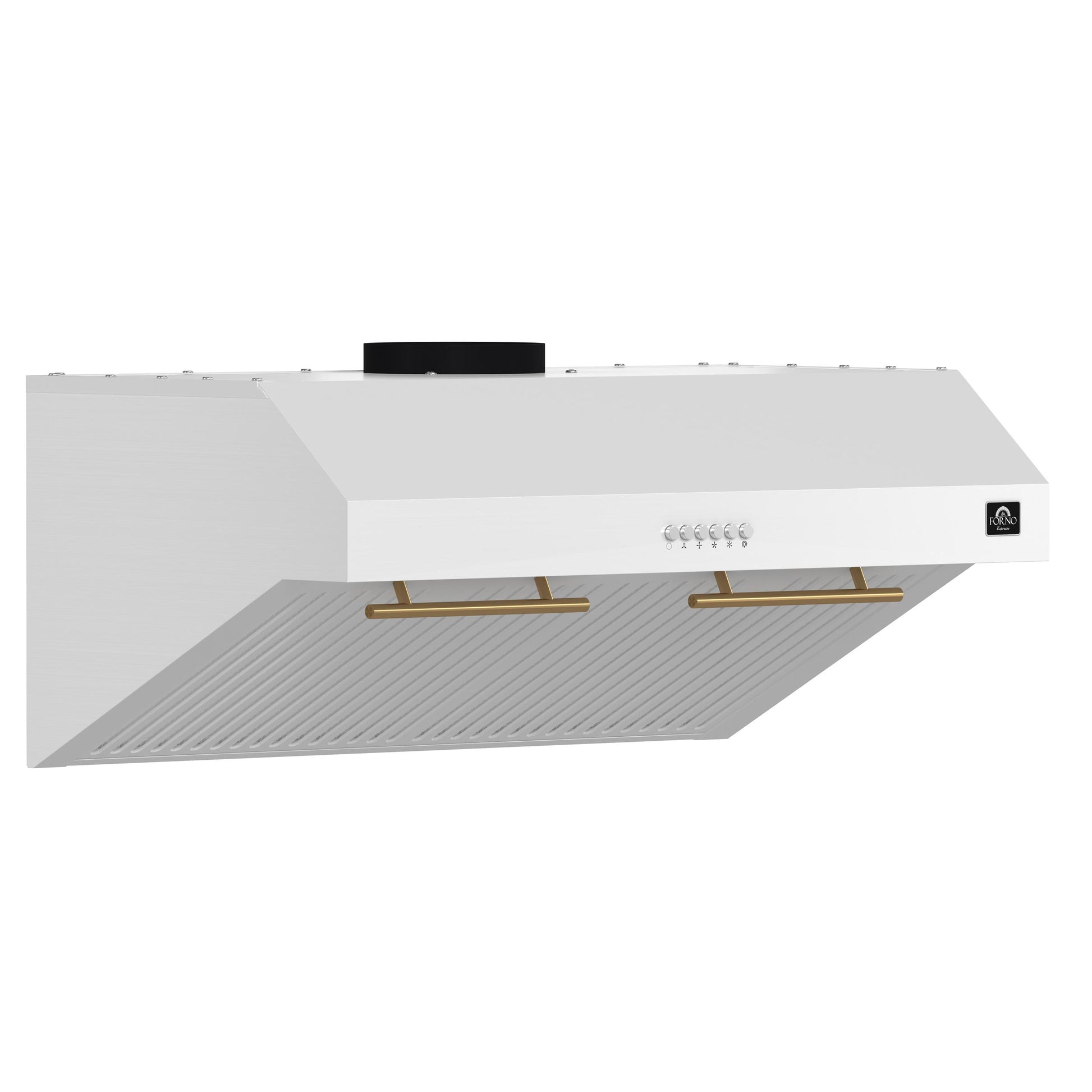 Forno FRHUC525530WHT Forno Bari Espresso 30-Inch Under Cabinet Range Hood, White, 600 Cfm, Led Lighting, Dishwasher-Safe Baffle Filters, 3-Speed Fan Control