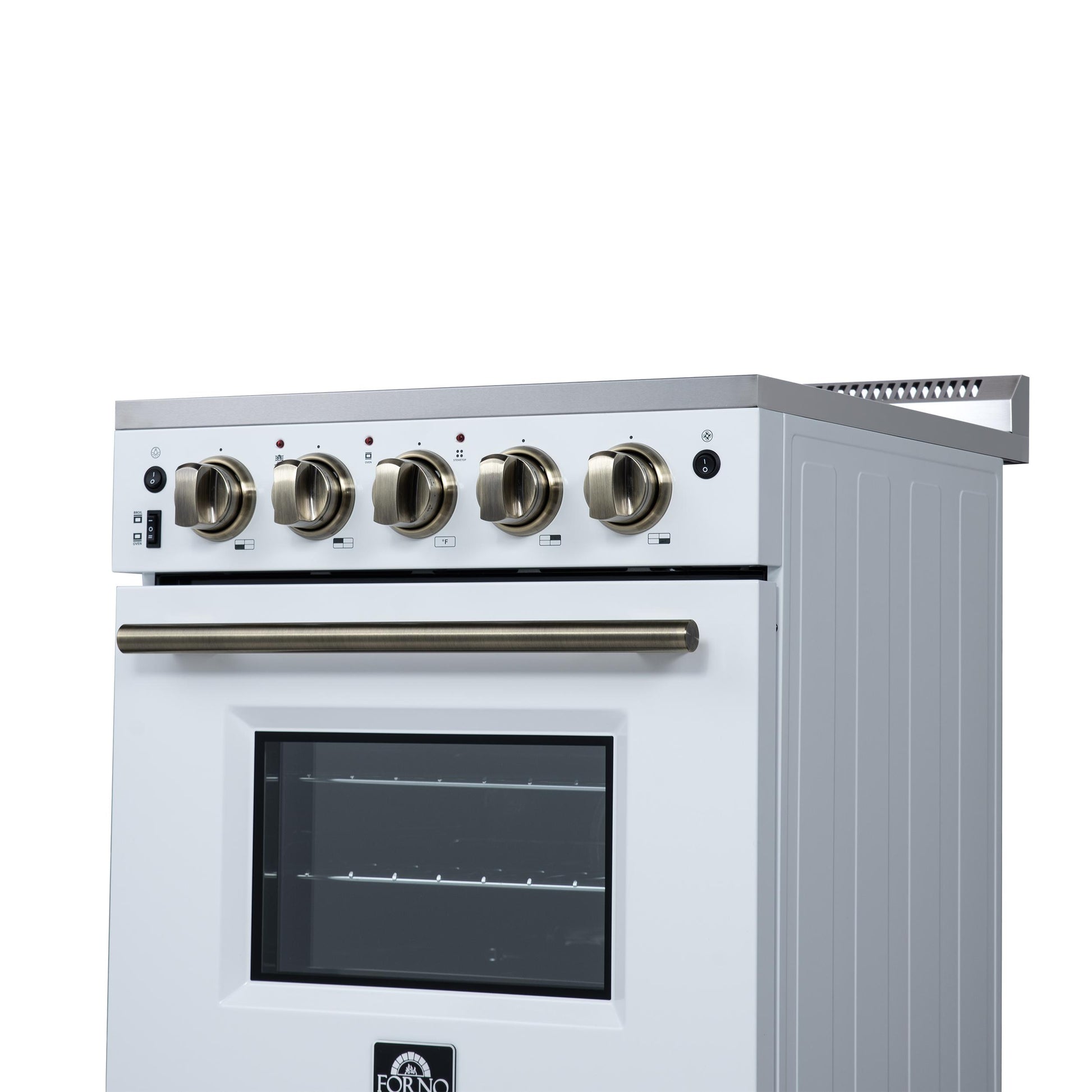 Forno FFSEL606924WHT Forno Loiano 24 Inch Freestanding Electric Range In White