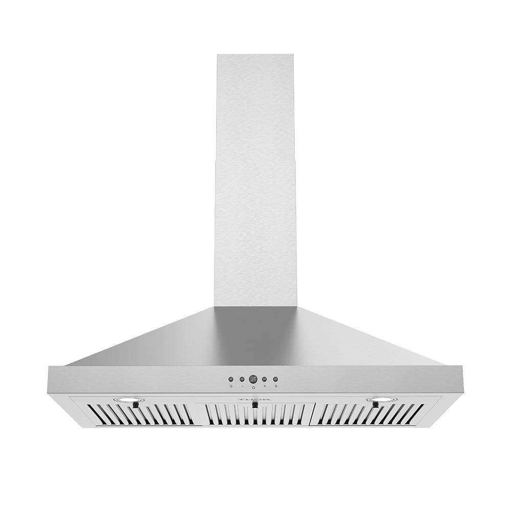 Thor Kitchen TRH3635 36 Inch Wall Mounted Chimney Range Hood With 350 Cfm