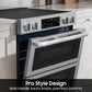 Samsung NSE90H63DRAA Bespoke Smart Slide-In Electric Range Flex Duo™ Oven Pro Style Design Dual True Convection