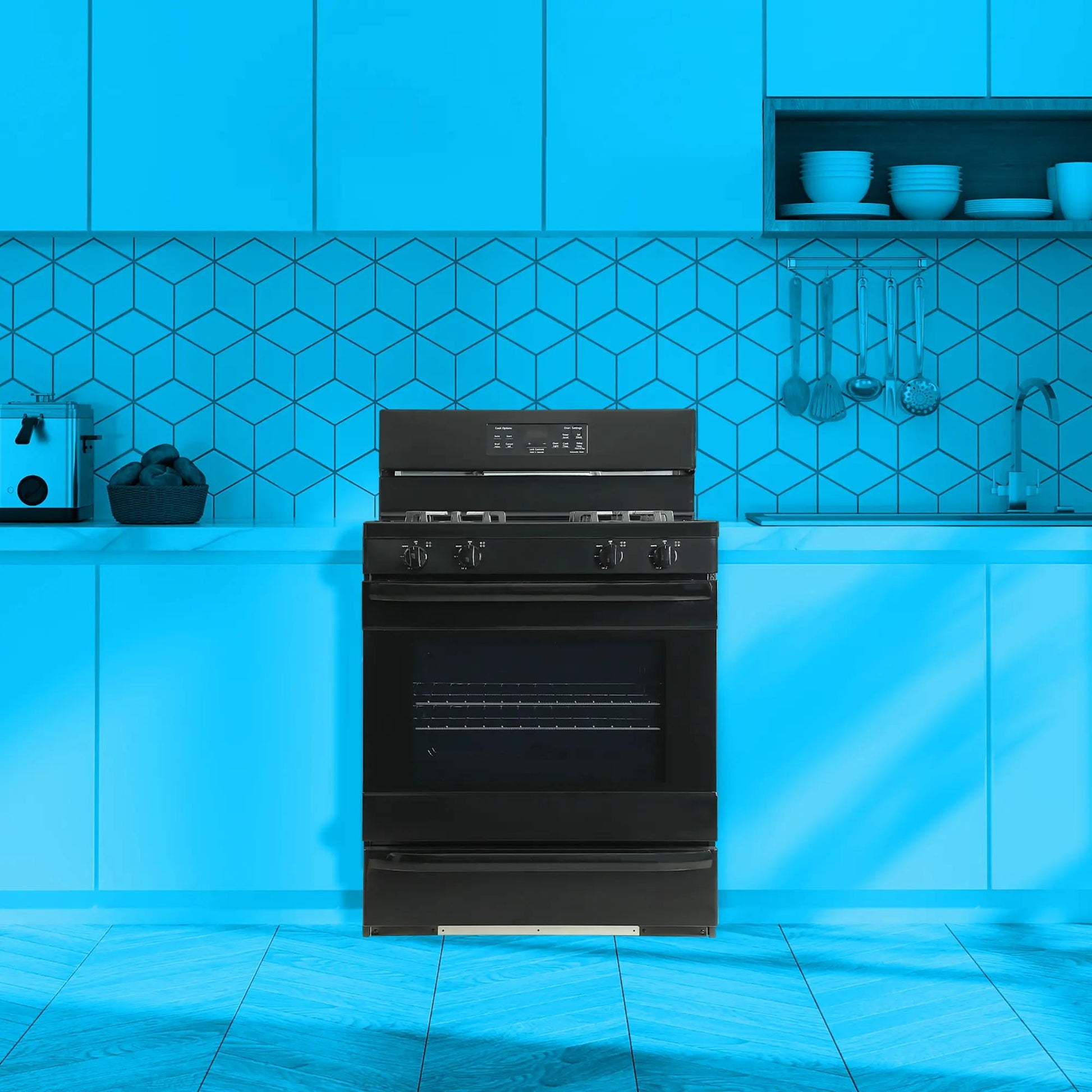 Element Appliance EGR34MCCB Element 5.2 Cu. Ft. 30 Gas Range - Black (Egr34Mccb)