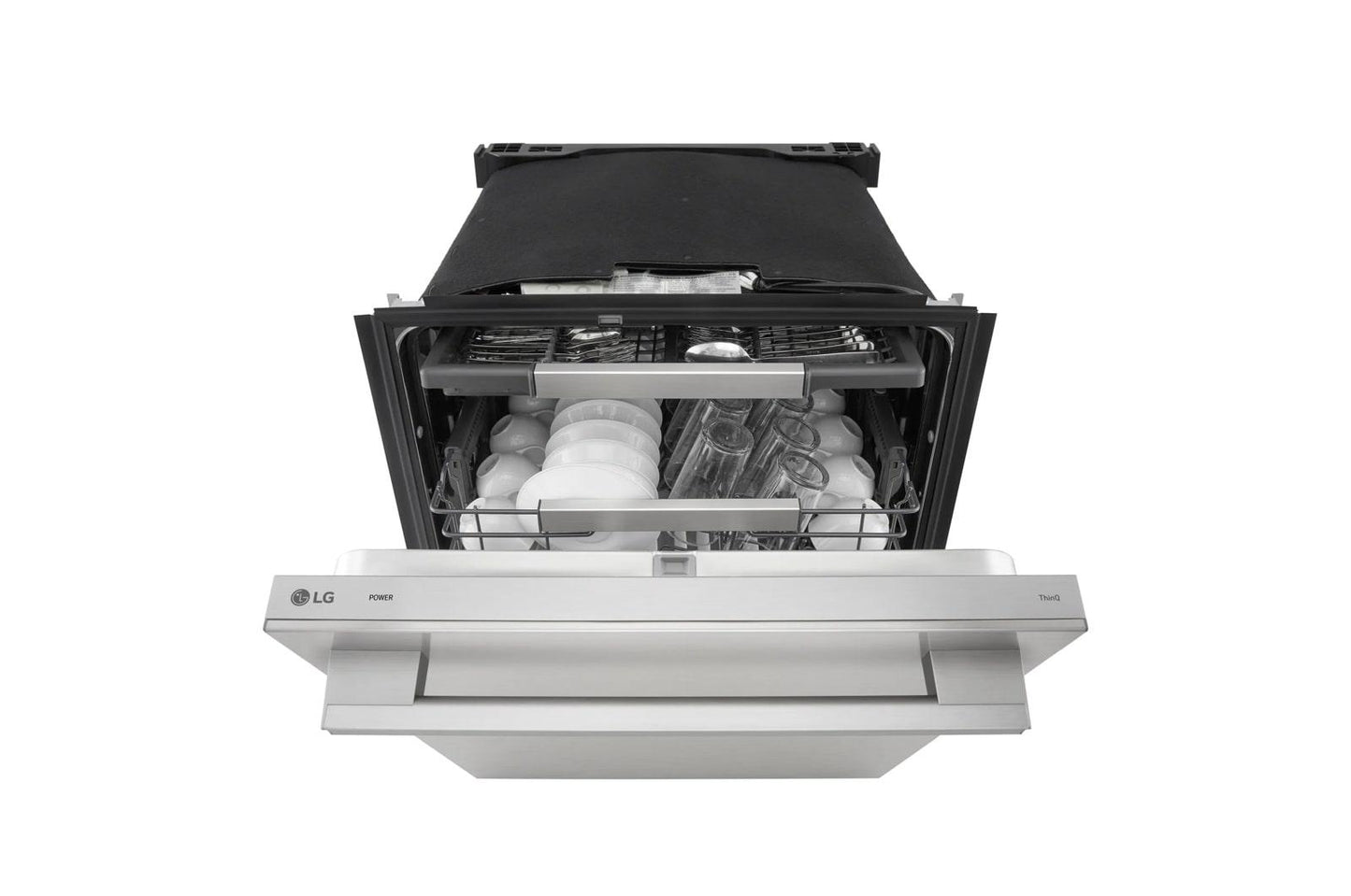 Lg LDNTH753S Smart Flushfit™ Top Control Dishwasher With 1-Hour Wash & Dry, Quadwash® Pro, Truesteam® And Dynamic Heat Dry™ W/Autovent Dry™