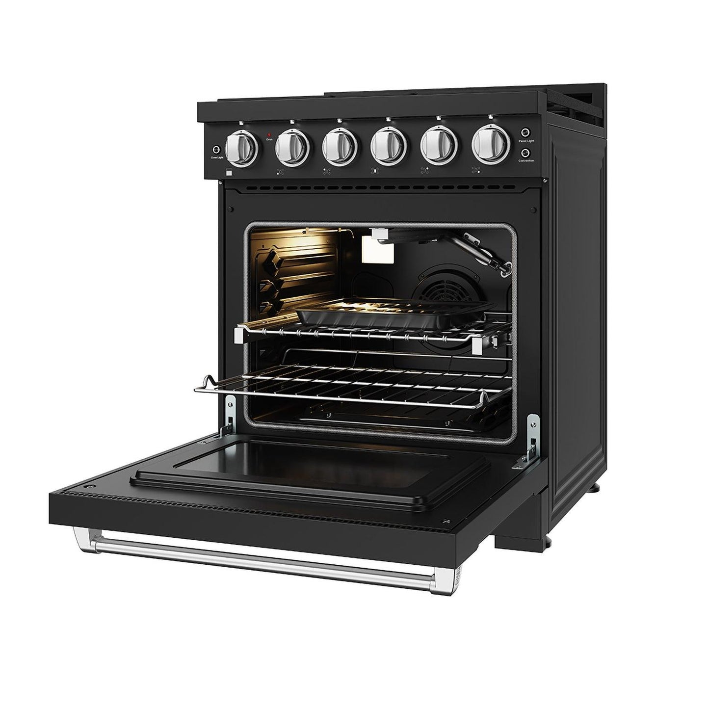 Thor Kitchen RSG30PBSS 30 Inch Professional Gas With Precision Knob Control In Black/Stainless Steel