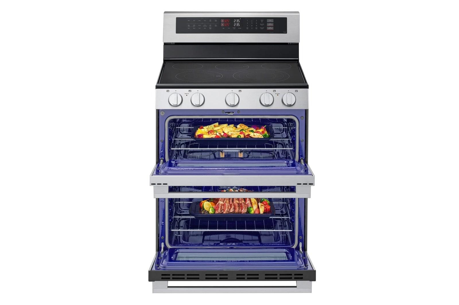 Lg LDEL7324YE 7.3 Cu. Ft. Smart Electric Double Oven Freestanding Range With Probake Convection®, Air Fry & Air Sous Vide