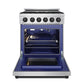 Thor Kitchen RSG30PBLK 30 Inch Professional Gas With Precision Knob Control In Stainless Steel/Black