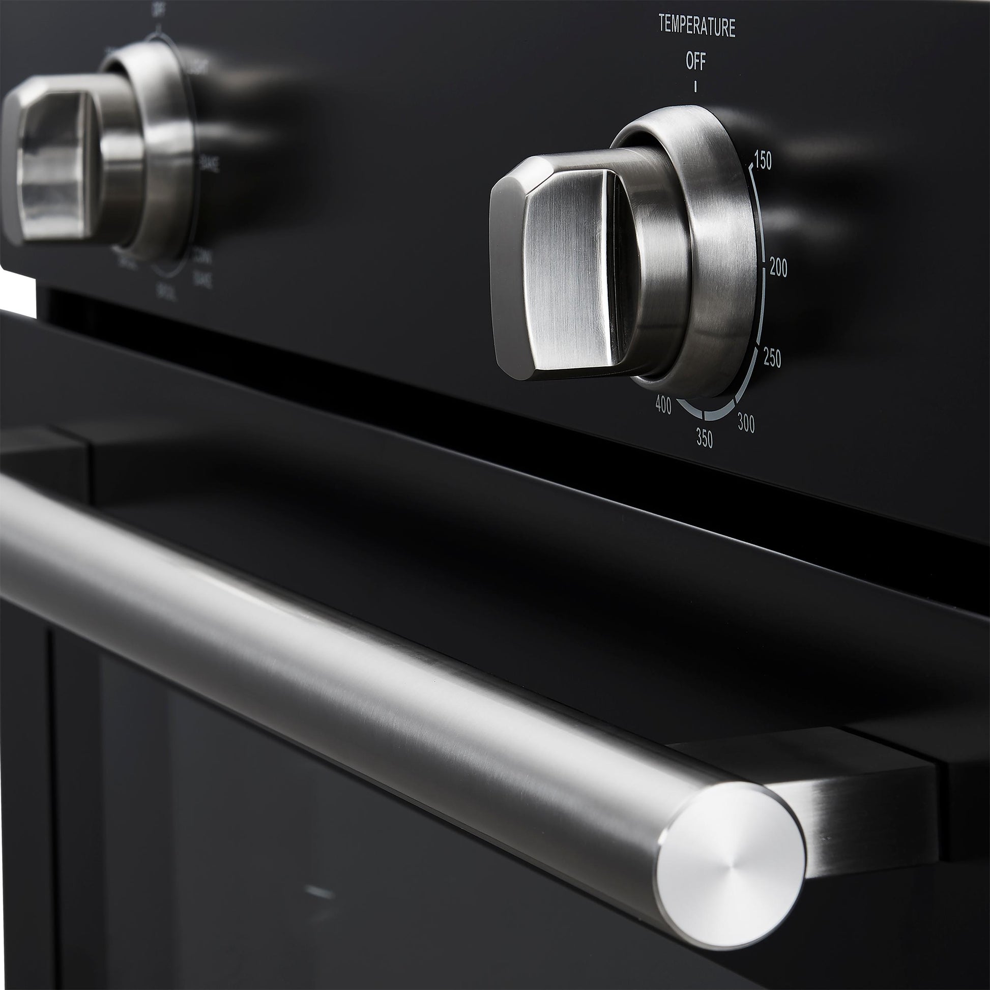 Forno FBOEL137030BLK Forno Vomero 30-Inch Wall Oven, Black, 5 Cu.Ft Capacity, 3550 Watts Convection, Mechanical Controls, Manuel Steam Clean