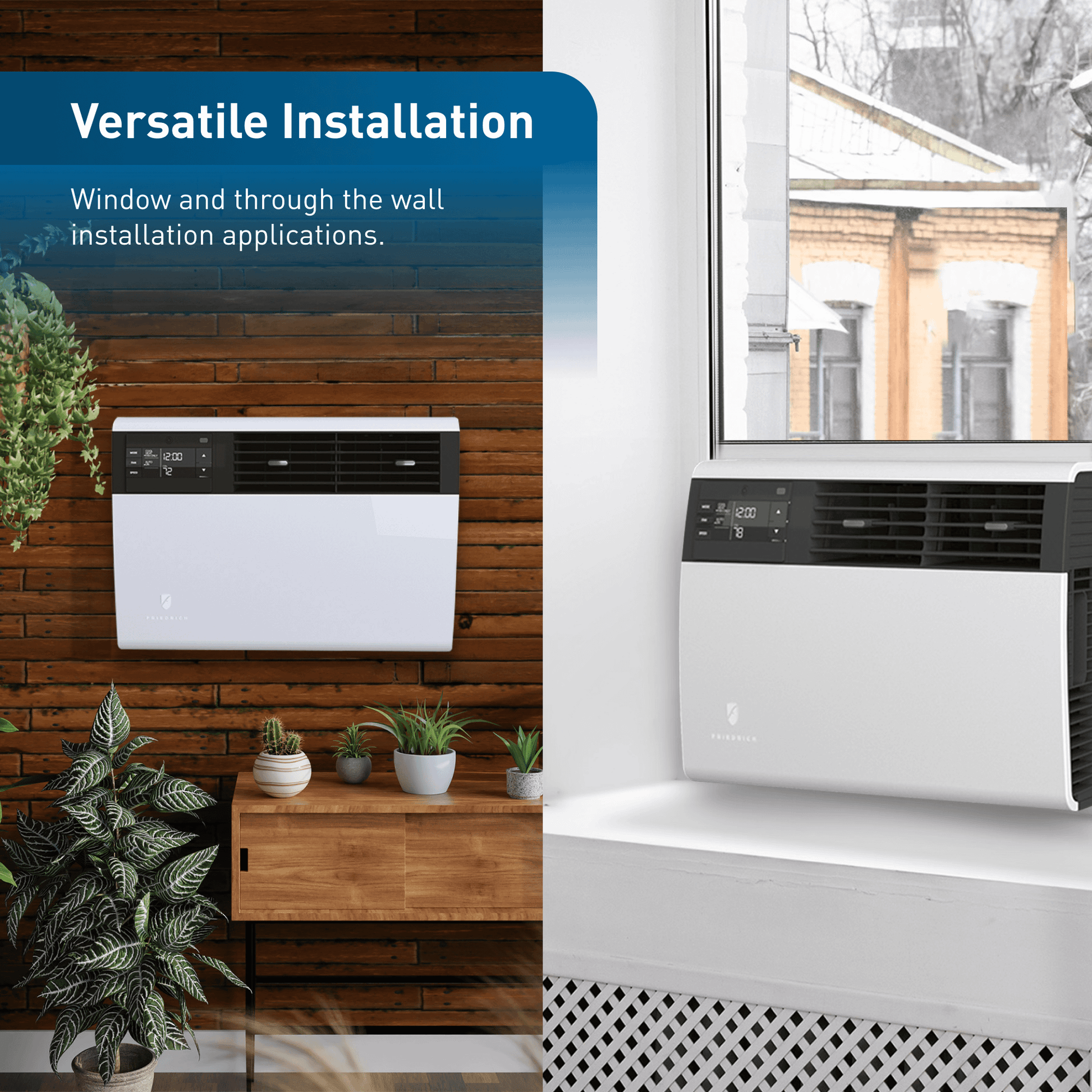 Friedrich KHVS12B33A Friedrich K Hl Inverter 12,000 Btu 230V Smart Window/Wall Air Conditioner With Heat Pump