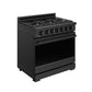 Thor Kitchen RSG36PBLP 36 Inch Professional Liquid Propane Range With Precision Knob Control In Black Gordon Ramsay Series