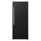 Forno FFFFD172228BLKRS Forno Maderno 28-Inch Convertible Freezer/Refrigerator In Black With Antique Brass Handle, 13.6 Cu.Ft. Right Swing