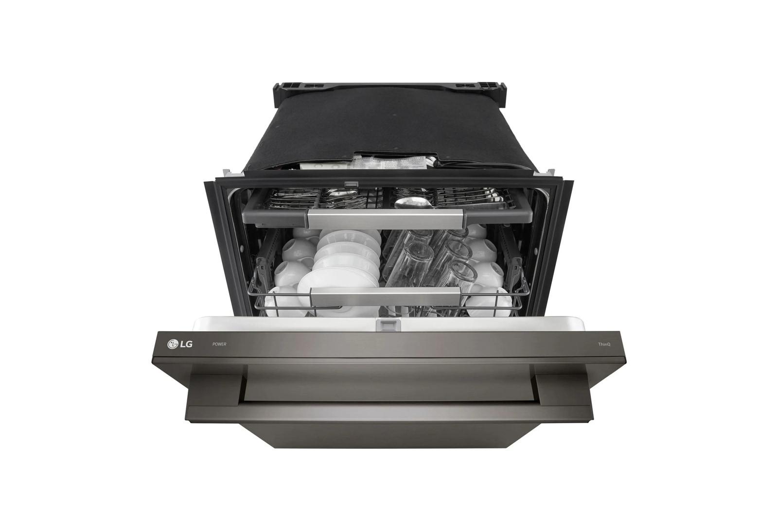 Lg LDNTH753D Smart Flushfit™ Top Control Dishwasher With 1-Hour Wash & Dry, Quadwash® Pro, Truesteam® And Dynamic Heat Dry™ W/Autovent Dry™