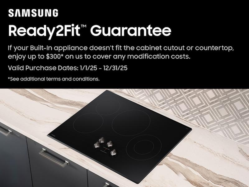 Samsung NZ30FG5332RK 30" Electric Energy Star® Certified Cooktop With 4 Elements In Black