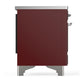 Ilve UMDIB40QNR3BUC Ilve Umdib40Qnr3Buc Majestic Iii 40 Inch Induction Range With 6 Elements, 3.82 Cu. Ft. Total Oven Capacity (Solid Door, Burgundy, Chrome)