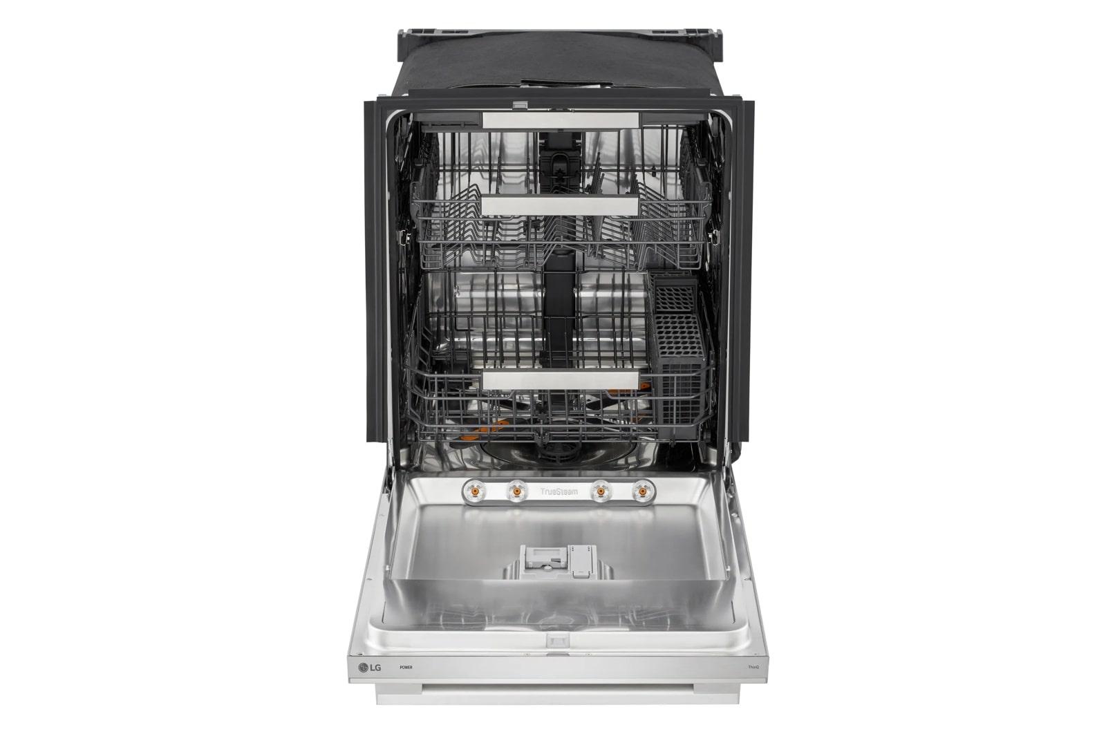 Lg LDNTH753S Smart Flushfit™ Top Control Dishwasher With 1-Hour Wash & Dry, Quadwash® Pro, Truesteam® And Dynamic Heat Dry™ W/Autovent Dry™