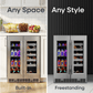 Element Appliance EFB24DES Cellara By Element 24 In., 27 Bottle And 45 Can Dual Zone French Door Wine And Beverage Cooler - Efb24Des