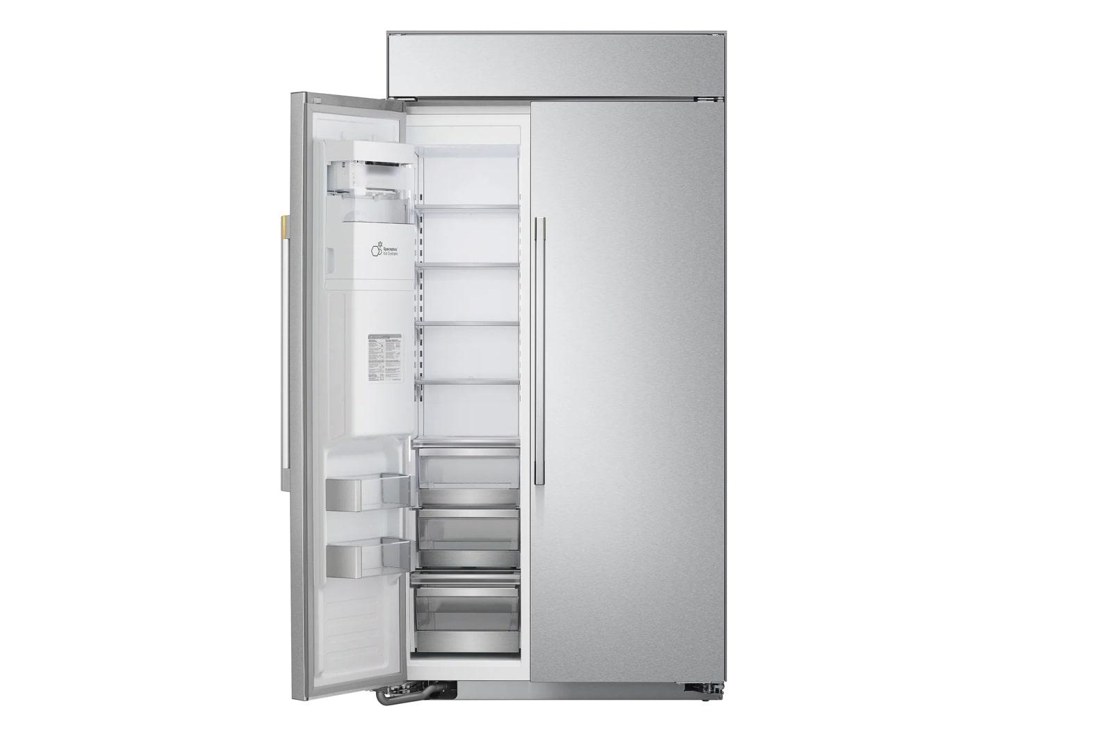 Lg US26WBB92S Lg Signature 26 Cu. Ft. Smart Side-By-Side Built-In Refrigerator With Ice & Water Dispenser