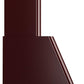 Ilve UAM90BU Majestic 36 Inch Burgundy Wall Mount Range Hood