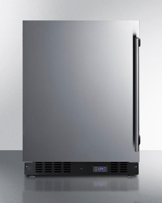 Summit SCFF53BCSSIMLHD 24" Wide Built-In All-Freezer With Icemaker