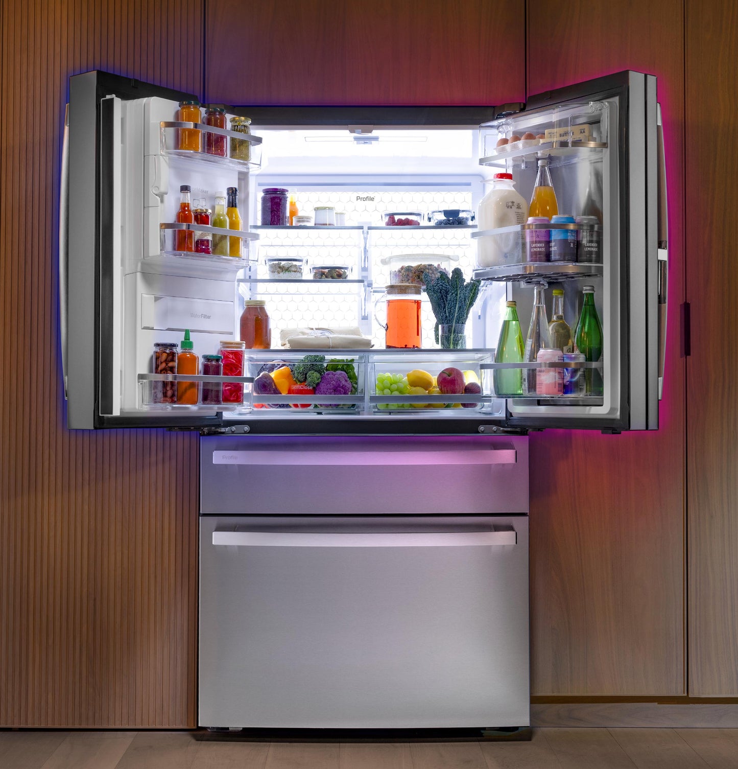 Ge Appliances PVD28HYYFS Ge Profile™ Energy Star® 27.9 Cu. Ft. Smart 4-Door French-Door Refrigerator With Kitchen Assistant™