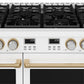 Thor Kitchen ARG48WBRZ 48 Inch Contemporary Professional Gas Range In White/Bronze
