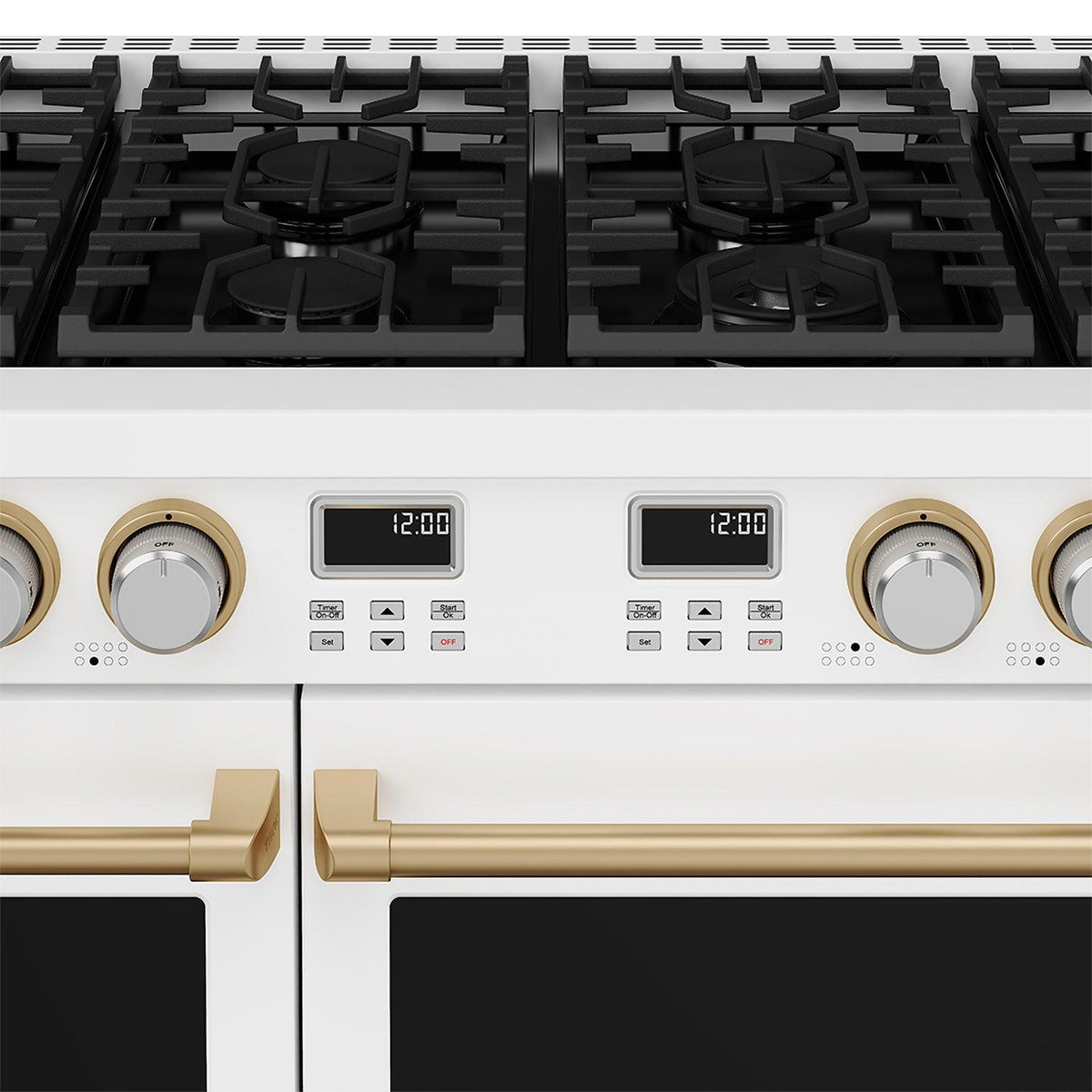 Thor Kitchen ARG48WBRZ 48 Inch Contemporary Professional Gas Range In White/Bronze