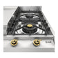 Ilve UHCP965FNSSGLP Ilve Uhcp965Fnssglp Nostalgie Ii 36 Inch Gas Cooktop With Griddle, In Stainless Steel (Liquid Propane, Brass)