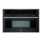 Forno FMWDR309330BLK Forno Oliena Espresso Black 30-Inch Built-In Microwave And Convection Oven Combo, 1.6 Cu.Ft, 1750W Convection, 1000W Microwave, Stainless Steel Interior, Glass Touch Controls, Sensor Cooking