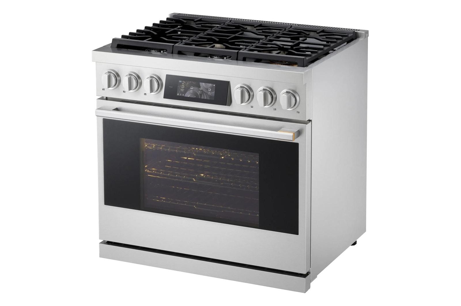 Lg LPGU6319Y Lg Signature 6.3 Cu. Ft. Smart Gas Slide-In Pro Range With Dynamic Probake® Convection, Air Fry, Air Sous Vide And Roast Mode