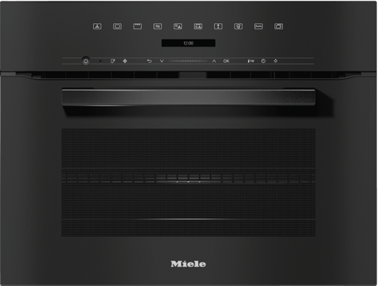 Miele H7240BMOB H 7240 Bm Am Obsidian Black - 24" Compact Speed Oven In A Perfectly Combinable Design With Automatic Programs And Combi Modes.